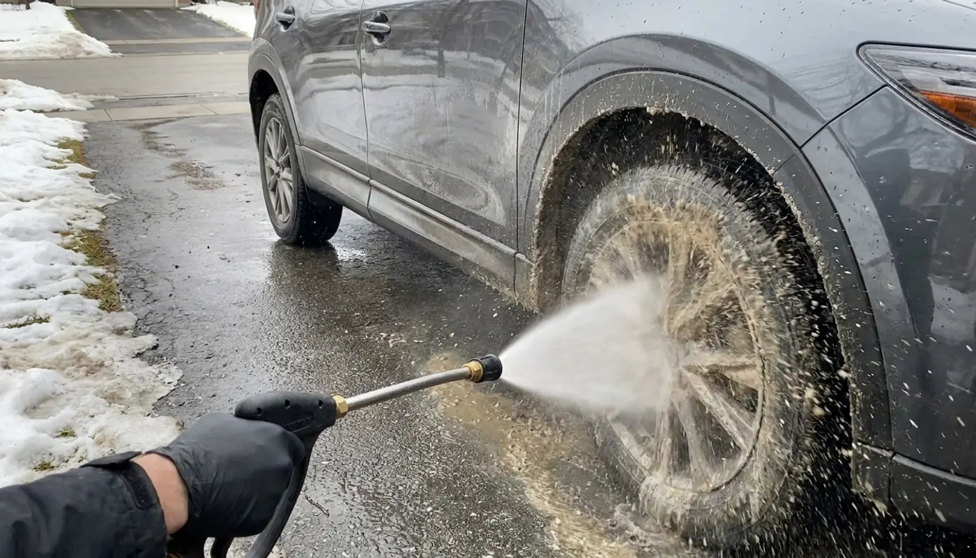 Road Salt Removal — mobile car detailing in Connecticut